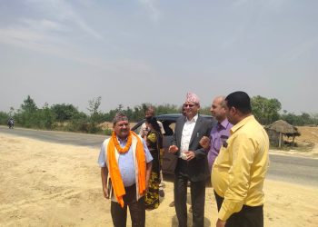 जिल्ला न्यायाधीशसहितको एक टोलीद्वारा बिन्दबासिनी गाउँपालिकाको अनुगमन ।