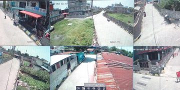 पोखरा १२ लालीगुराँस शान्तीटोलमा सिसिटिभी क्यामेरा जडान,अझ सुरक्षित