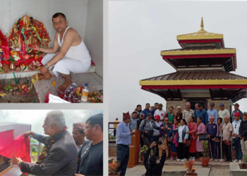 पुतलीबजार नगरपालिका ८ बहाकोट कोटकालिका मन्दिरको समुद्घाटन