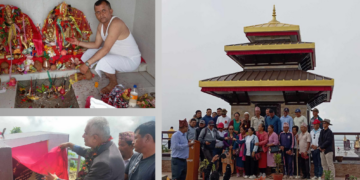 पुतलीबजार नगरपालिका ८ बहाकोट कोटकालिका मन्दिरको समुद्घाटन