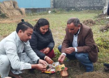 पोखराकै नमुना मन्टेशवरीको रुपमा हेवन्ली गार्डेन मन्टेशवरीको निर्माण शुभारम्भ