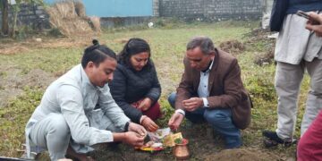 पोखराकै नमुना मन्टेशवरीको रुपमा हेवन्ली गार्डेन मन्टेशवरीको निर्माण शुभारम्भ