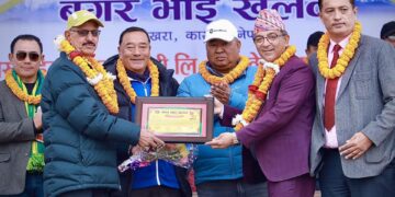 तेह्रौ बगर भाइखलक भेट्रान फुटबल प्रतियोगिता सुरु, उद्घाटन खेलमा आयोजक बगर विजयी