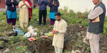 पोखरा-१२ मा शहरी स्वास्थ्य केन्द्रको भवन शिलान्यास