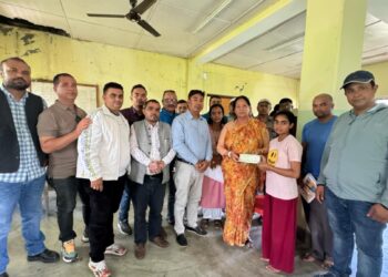 पहिरोमा पुरि ज्यान गुमाएका परिवारलाई युनाइटेड क्लवद्वारा आर्थिक सहयोग