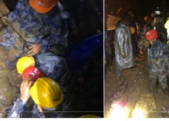 कास्कीमा पहिरोमा पुरिएर ११जनाको मृत्यु