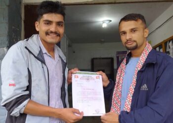 नेविसँग  पृथ्वीनारायण क्याम्पस संगठन विभाग प्रमुखमा उपसभापति तिमिल्सिना