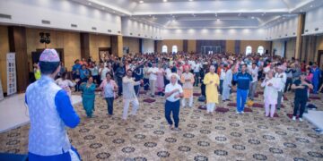 पोखरामा प्रदेश स्तरीय एक दिने योग ध्यान स्वजागरण कार्यक्रम