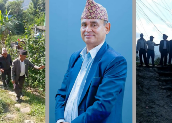 पोखरा -१७ बेलघारी खहरे मार्ग गोरेटो बाटोको मर्मत तथा निर्माणका लागि सांसद भीम बहादुर कार्कीलाई भेट