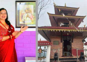 एकहाते देवी मन्दिरको सदस्यमा अप्सरा पाैडेल लामिछाने