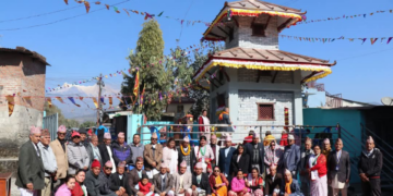 क्षत्री समाज नेपालको भवन परिसरमा दुर्गा माताको मन्दिर उद्घाटन