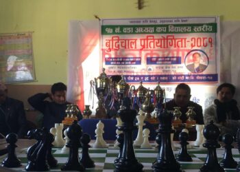 विद्यालय स्तरीय बुद्धिचालको उपाधी छोरेपाटनलाई