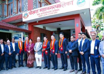 शिष्टाचार भेटवार्तामा डान बा नेतृत्वको प्रतिनिधि मण्डल पोखरामा