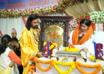 देवी प्रतिभाको भावुक बिदाई : कोटीहोम स्थल छोरीको विवाह घरझैँ, आँखाभरि आँशु