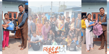 पोखरा–१४ शान्ति टोलका विद्यार्थीलाई राइट फर चिल्ड्रेन नेपालको सहयोगमा ड्रेस तथा पाठ्यसामग्री वितरण