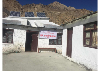 कृषि ज्ञान केन्द्र मुस्ताङद्वारा फलफूल बगैचा व्यवस्थापनका लागि किसानलाई अनुरोध