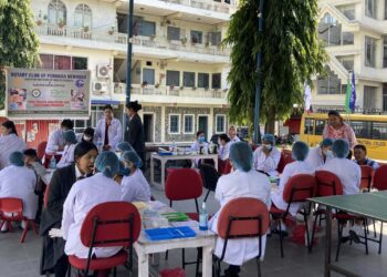 रिजल्ट डेमा निःशुल्क दन्त स्वास्थ्य शिविर सम्पन्न सात सय विद्यार्थी सहभागी हुने खेलकुद प्रतियोगिता पनि हुँदै